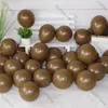 Décoration de fête 100pcs marron crème pêche abricot ballons rétro ensemble boho anniversaire enfants bébé douche mariage fournitures de baptême