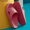 Tofflor 2023 Bad Mens tjock bottenplattform Slides Non Slip Trend Designer Shoes Women Le Flip Flops Couples Sandals018w8t H240322