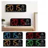 Horloges murales grandes température de l'horloge numérique et date de la semaine du mode de nuit d'affichage LED TIMING 12 / 24H Table Alarme électronique L8H0