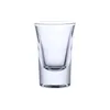 35 ml / 1,2 oz verres de viande de tir à usage lourd whisky plomb gratuit liqueur clair verre transparent vitrail de verre bar restaurants à la maison w0216