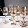 Bicchieri da vino Bicchiere da vino rosso ambra Bicchiere da vino in cristallo Bicchieri da champagne per matrimoni Calici Bicchieri per bevande Bicchiere da vino Tazze vintage Spirit L240323