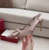 Sandales à talons hauts en cuir véritable pour femmes, bout pointu, chaussures formelles, dentelle en métal, boucle en forme de V, chaussures de mariage sexy pour femmes, cuir véritable, taille 35-44