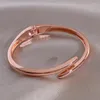 Projekt Bangle Design Minimalistyczna metalowa bransoletka dla kobiet złoty kolor mankiet Bracelety Charm Banles Mase Jewelry Akcesoria