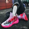 Schoenen Professionele herenbasketbalschoenen Niet -slip mannen Hoge top sneakers Mode kleurrijke basketbal sneakers mannen fluorescerende schoenen