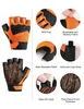 Cykelhandskar Inbike Summer MTB Cycling Gloves Gel POLDED Half Finger Bicycle Gloves For Men Breattable Outdoor Sport Cykelhandskar Tillbehör 240322