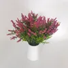 Decorative Flowers Artificial Foam Lavender Wheat Bouquet Wedding Home Decoration Indoor Outdoor Office Table Arrange Fake Plants