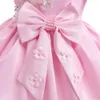 Beauté rose bijou robes de fille de fleur robes d'anniversaire de fille filles jupe de fête fille robe de tous les jours vêtements de fête pour enfants SZ 2-4 D323141