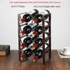 Bar Tools European Style Lron Art Red Wine Rack Creative Bar Rack Multi-Bottled Stackable Independent Storage Rack Home Tools 240322