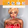 Perücken Aosiwig Synthetische Kurze Perücke Cosplay Lockiges Blondes Rosa Rot Lindgrün Natürliches Haar Afro Verworrene Perücken Für Schwarze Frauen African Orange