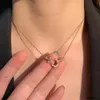 u-образное ожерелье с подвеской в виде подковы, новые дизайнерские классические женские ожерелья, цепочка на ключицу, позолоченная и 2024