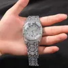 Montre de luxe personnalisée pour hommes, automatique, vvs moissanite, certifiée GRA VVS D Moissanite, étincelante, 2023