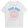 Fashion Kurzarm Creativity Sp5der 555555 Angel Number Print T-Shirt