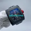 Швейцарские часы Richardmills Sports Механические наручные часы Richardmills "Mint" Chronograph RM011-FM Tantalyte 50 мм с открытыми классами 6vhb