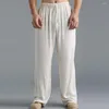Pantalons pour hommes pantalons universels vacances cordon élastique Harem longue durée ample droite hommes Performance