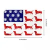 Carpets Dachshund Pet Dog Non-slip Doormat Bath Mat Cute America Flag 4th Of July Hallway Carpet Entrance Door Rug Home Decor