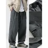 Pantalons pour hommes en plein air décontracté cargo mâle printemps et automne style japonais streetwear poche latérale design tendance baggy hommes vêtements