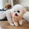 Cão vestuário camisa padrão floral roupas para animais de estimação pulôver macio com mangas puff para cães gatos confortável fácil de usar