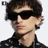 Lunettes de soleil Y2k Sports Rectangle Femmes 2024 Tendance Punk Wavy Temples Lunettes de soleil pour hommes Shades Cycling Goggle Oculos