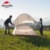 Tendas e abrigos Naturehike Cloud Up Barraca de acampamento Caminhadas ao ar livre Família Praia Sombra Impermeável Camping Portátil 1 2 3 Pessoa Mochila Tenda 240322