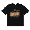 Meichao Spring/Summer New Rhude Letter Printing High Quality Pure Cotton Casuare Rooseカップ