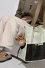 Cat Bag One Shoulder Canvas Transport Bag Portable Handbag Puppy Kitten Sling Bag Out Travel Ryggsäck 240307