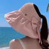 Hüte mit breiter Krempe Eimerhüte 2023 Sommer breiter Hut Cowboy Damen Outdoor Angeln Wandern Strandhut Atmungsaktiver und UV-beständiger Sonnenhut mit breiter Krempe 24323