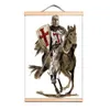 Krucjaty wisząca flaga Vintage Decor Home Decor, Knights Templar Art Plakat