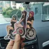 Car Air Freshener Sexy tire girl pendant car air freshener suspension rearview mirror perfume JDM style recycled solid paper perfume auto parts 24323