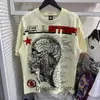 Hellstar Mens Desinger Brand Man T Shirt Tshirts Tshirt قمصان قصيرة بأكمام أسود رمادي رمادي Tee Woman Luxury Womens Graphic Clothing Tops XL REIT LRCQ