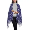 Scarves Outdoor Scarf Autumn Moon And Stars Shawl Wraps Celestial Print Custom DIY Bandana Unisex Fashion Head