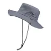 Ampla Brim Chapéus Bucket Chapéus Mulheres Ampla Brim Viagem Praia Protetor Solar UV Esportes Ao Ar Livre Flange Chapéu De Pesca Verão Malha Dobrável Sol Pescador Chapéu R22 24323