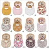 2024 Baby Tassel Saliva Towel Headband Set Floral Newborn Double Side Bib Boys Girls Bandana Burp Infant Feeding Smock Stuff 12 Designs