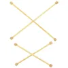 Tapestries 4 Pcs Coat Hanger Hanging Rod Heavy Duty Clothes Horizontal Flag Poles Bamboo Woven Accessories