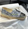 espadrilles صندل ربيع الخريف مصممي الصيف أحذية النساء luxurys السيدات شاطئ شاطئ نصف النعال أزياء امرأة متسكع