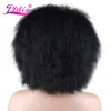 Wigs Lydia Short sintetico da 6 pollici parrucche stravaganti dritti kanekalon resistenti al calore donne afroamericane afroamericano destinazione completa tutto colore