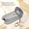 Storage Bottles 4Pcs Travel Portable Squeeze Bottle Leakproof Flip Cap With Leather Keychain For Handwashing Fluid