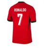 2024 Portuguesa Portugal 축구 유니폼 Ronaldo Joao Felix Pepe Bermardo B.Fernandes Camisa de Futebol 24 25 J.Moutinho 축구 셔츠 남성 키트 키트 DI