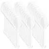 Disposable Flatware 200 Pcs Plastic Spoons For Cake Teaspoon Food Grade Dessert Ice Cream Clear