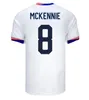 Klub USA Pełne zestawy koszulki piłkarskie 2024 2025 Copa America USWnt USMnt 24/25 Lalas Football Shirts Men Player Wersja Pulisic Morgan Balogun Plus McKennie Smith 3xl 4xl