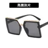 2 pcs Fashion luxury designer Fashionable large frame square Sunglasses 2022 new UV resistant Sunglasses Korean style street photography personalized female fash