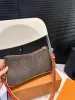 Luksusowy designerka damska 24SS Pochette podwójna zip torba damska torebka pod pachami torby crossbody torebki na ramię torebka 25 cm