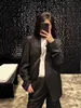 새로운 양모 정장 캐주얼 유니니스 렉스 재킷 미니멀리스트 M/6 해체 론자 Collarless Blazer 남자와 여자 느슨한