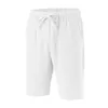 Shorts pour hommes Short en lin de coton artificiel blanc bagages amples été confortable shorts pour hommes ensemble de vacances à la mode Pantalones Cortos 24323