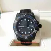 VS Factory Mens Watch VSF Bättre kvalitet 40mm 116610 Diw Carbon Fiber Bezel Luminova Watches Sapphire Cal.3135 Rörelse Mekaniska automatiska armbandsur