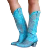 Buty Sarairis Big rozmiar 43 retro haft kowbojski Cowgirl Western Chunky Chunky TOE Mid Calf Rome Buty 7608493