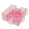 acrylic Clear Eyel Grafting Tools Storage Box Beauty Eyeles Eyel Brush Tapes Cott Swab Tweezers Dropship n8Wx#