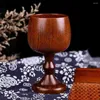 Bicchieri da vino Bicchiere alto per le vacanze Tazza di succhi Calice d'acqua Calici Decorazione per bere in legno per la casa