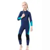 Costumes Combinaison thermique pour enfants 3mm combinaison de plongée en néoprène pour garçons filles surf épais combinaisons complètes enfants maillot de bain de plongée maillot de bain
