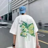 メンズコットンTシャツホワイトメンズ特大Tシャツカジュアルサマーウェアフラワー5xl Tシャツ男性用男性服240307