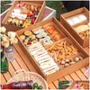 Gift Wrap Kraft Paper Afternoon Tea Picnic Box Spring Outing Food Tiramisu Bento Packing Christmas Boxes Window Display Lx6407 Drop De Otqbc